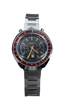 orologio PORTENTO  carica manuale vintage bull head usato funzionante - Image 1 of 4