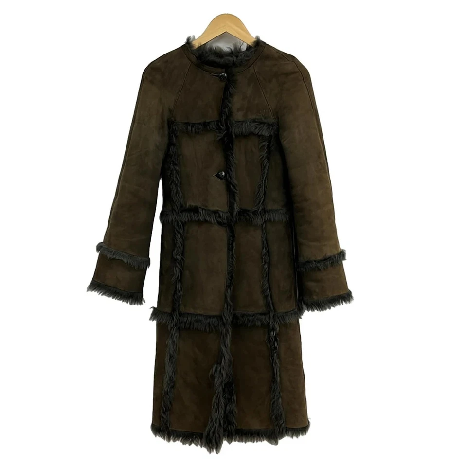 Auténtico abrigo para mujer ISABEL MARANT - marrón oscuro Foto 1 de 4