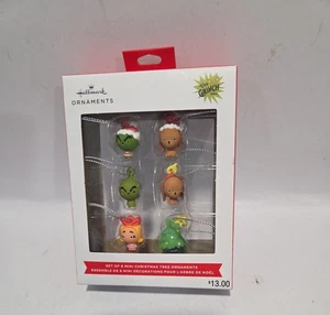 NIB HALLMARK THE GRINCH BOXED SET OF 6 MINI ORNAMENTS - Bild 1 von 9