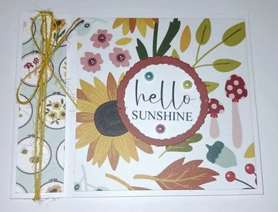 Premade Card With Envelope - Sunflower Summer - Hello Sunshine  - Image 1 of 2