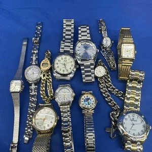 Watch Lot 12 VTG Watches West-lock, Timex, Q Collection, Classique, Amtron, Plus - Picture 1 of 15