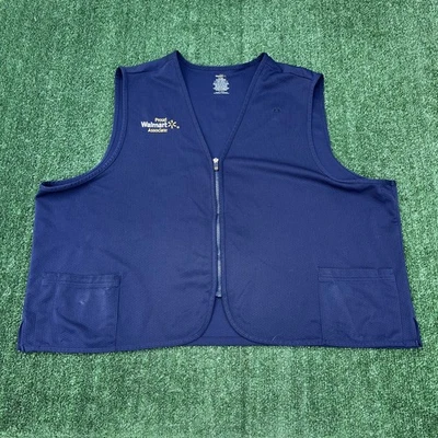 Walmart Proud Associate Vest Adult 3XL Navy Blue Work Uniform Employee - Image 1 of 4