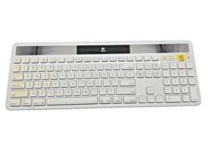 Logitech K750 Wireless Solar Recharging Slim Keyboard for Mac 920-003677, Silver - Picture 1 of 13