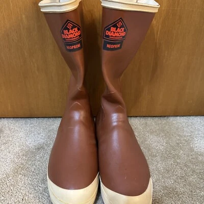 BLACK DIAMOND NEOPRENE CANADA made Rubber Boots Men’s 9 OIL/ACID Resist New - Image 1 of 4