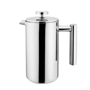 New Small Stainless Steel French Press 12oz Coffee Plunger Pot Tea Brewer Maker