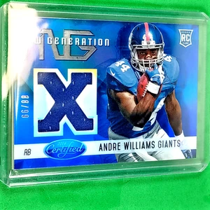 Andre Williams Rookie Card 2014 Certified Football #NG-AW Jersey Swatch #88/99 - Picture 1 of 6