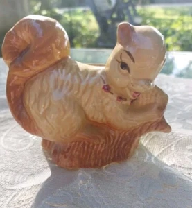 USA Squirrel Planter Yellow Ceramic Fashions OPCO - Picture 1 of 13