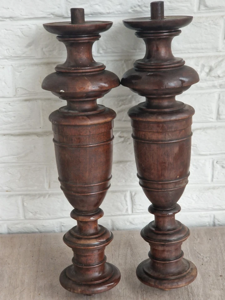 ANTIQUES PAIR OF COLUMNS - Image 1 of 4