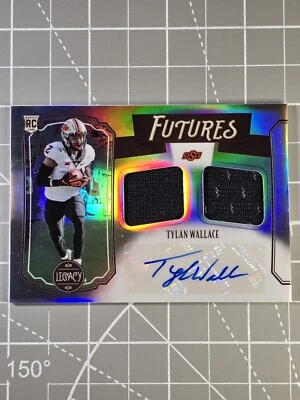 2021 Legacy Football  Futures Slvr Auto Tylan Wallace  #'d/299 Dual Patch #FD-TW - Image 1 of 4