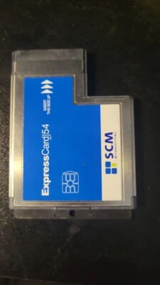  HP SCM ExpressCard 54 IC Smart Card Reader Laptop Express 54MM SCR3340 904557 - Image 1 of 2