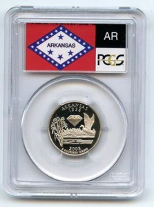2003 S 25C Clad Arkansas Quarter PCGS PR70DCAM - Picture 1 of 2