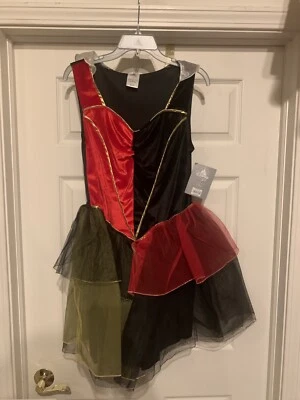 NWT Disney Store Queen Of Hearts Costume Adult Sz S Alice In Wonderland No Crown - Image 1 of 3