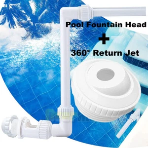Above Ground Pool Waterfall Fountain w/ 360°Return Jet Water Waterfall Pool Tool - Picture 1 of 16