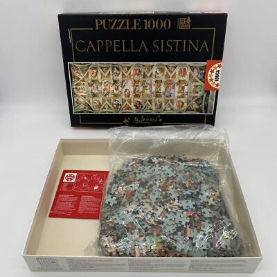 Educa Cappella Sistina 1000 Piece Puzzle Used Vintage Puzzle Pieces Bag Sealed - Image 1 of 4