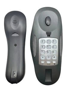 Wandtelefon Tischtelefon Schnurtelefon Tasten Festnetz Silber/Grau - Bild 1 von 2