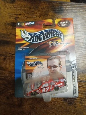 Tarjeta de coleccionista Hot Wheels Race Day Kurt Busch 2000 Foto 1 de 3