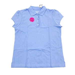 The Children's Place Girls Plus Size L 10P-12P Polo T-Shirt Daybreak Blue - Picture 1 of 11