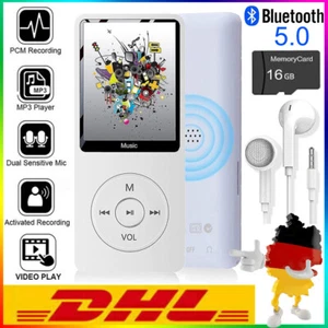 NEU MP3 Player Bluetooth 5.0 Sport Musik-Player HiFi Video, Radio, Aufnahme 16GB - Bild 1 von 17
