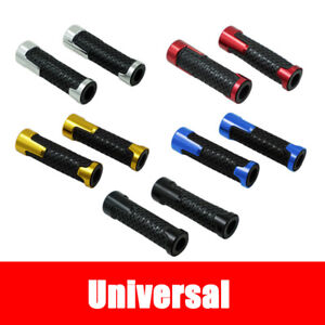 22mm Universal 7/8" Aluminum Alloy Rubber Motorcycle Handlebar Hand Grips Cover