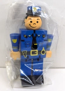 The Original Toy Company Wooden Police Officer Cop Toy GT425 2015 (New) 5" - Picture 1 of 12