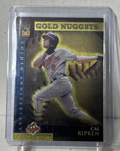 Topps 2001 cromo pepitas doradas Cal Ripken Jr. Baltimore Orioles - Imagen 1 de 2