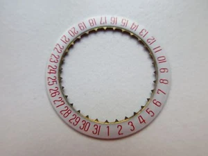 Felsa cal. 4007N Swiss red DATE disk pos. at 6 watch movement part - Picture 1 of 3