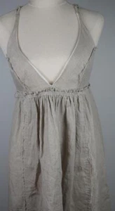 Bilas by Jaia North Queensland Linen Dress V-Neckline Approx Size 12 AV57 - Picture 1 of 7