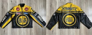 Lucky Strike Leather Motorcycle Jacket Kids 10 Years - Picture 1 of 12
