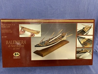 AMATI SCALA 1:16 MODELLISMO NAVALE BALENIERA DI NEW BEDFORD DEL 1860 ART. 1440 - Immagine 1 di 4