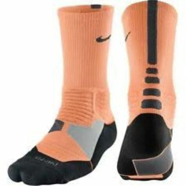 CALCETINES NIKE ELITE BASKETBALL CREW NARANJA, NEGRO SX4801-803 talla GRANDE (Hombres 8-12) Foto 1 de 1