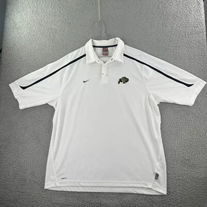 Camisa Polo Colorado Buffaloes Nike Team Hombres XL Blanca CU Boulder Fútbol Golf - Imagen 1 de 12