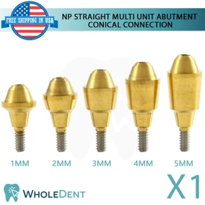 1x NP Konische Verbindung Gerades Abutment Multi Unit 1,6 mm Titan Dental - Bild 1 von 3