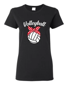 Linda Camisa Gráfica Voleibol Mamá Arco Cinta Baile Día de la Madre Mujer - Imagen 1 de 18