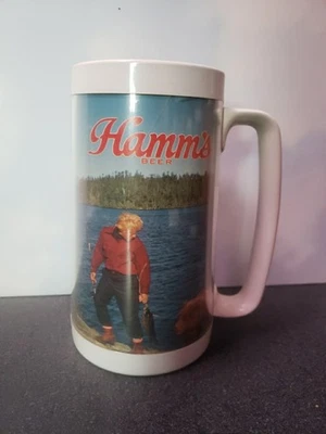 TAZA TERMO-SERV CERVEZA HAMM’S VINTAGE - EXCELENTE ESTADO  Foto 1 de 4