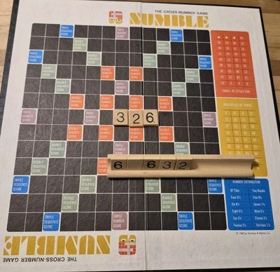 Numble Cross Number Tile Game SelRight 1968 - Image 1 of 4