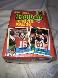 1990 topps football wax box -- factory sealed -- wrapped But Box Little Damage - Picture 1 of 6