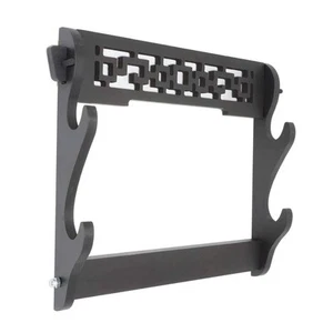Sword Holder Wall Mount Samurai Sword Rack Katana Wakizashi Display Stand (2 tie - Picture 1 of 6
