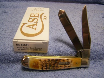 MINI TRAMPERO ESTUCHE ÁMBAR QUEMADO ROGERS HUESO JIGGED 6207 CS 51391 ACERO AL CARBONO Foto 1 de 3