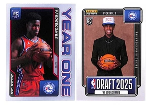 VJ Edgecombe 2025-26 Panini Instantáneo NBA Draft Night #3 / Año Uno #28 RC Novato - Imagen 1 de 2