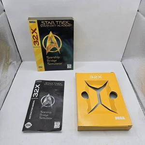 Star Trek: Starfleet Academy - Starship Bridge Simulator Box Manual ONLY SEGA 32 - Picture 1 of 10
