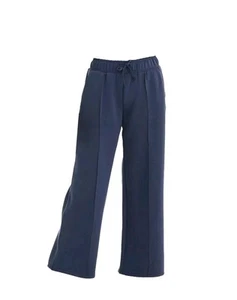 All in Motion Girl's Sz Small (6-7) Airy Sleek Wide Leg Sandwash Pants Navy Blue - Picture 1 of 10