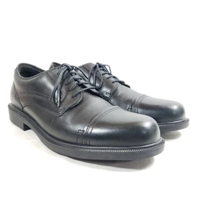 Zapatos de vestir informales Dunham para hombre talla 11 de cuero negro con puntera Foto 1 de 4