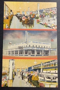 Douvry’s Seaview Cafe Galveston Texas multi-view linen interior views restaurant - Picture 1 of 2