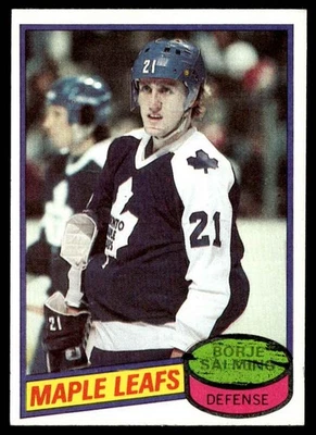 1980-81 Topps Borje Salming Toronto Maple Leafs #210 - Image 1 of 2