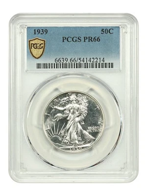 1939 50C PCGS PR66 - Walking Liberty Half Dollar - Image 1 of 4