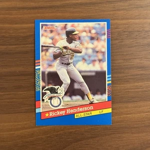 1991 Donruss Rickey Henderson #53a Oakland Athletics All Star Baseballkarte - Bild 1 von 2