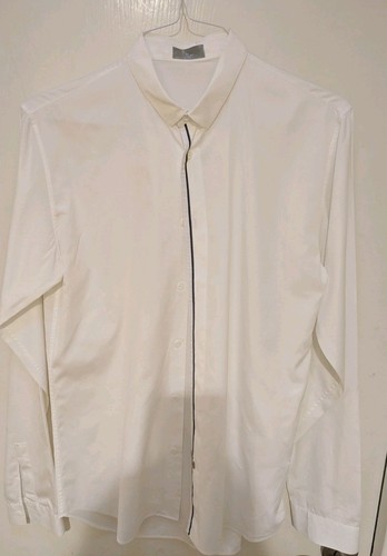 Christian Dior camicia abito bianco 39 smoking 100% cotone