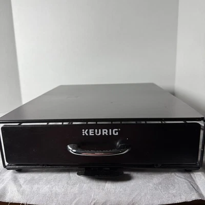 Cajón de almacenamiento enrollable extraíble Keurig 35 K-cup Pod negro debajo de la cervecera Foto 1 de 4