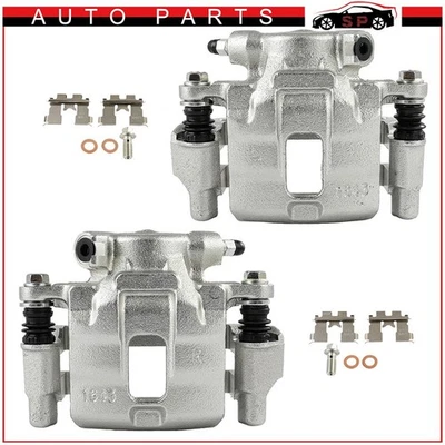 2 Pcs For 1989-1992 Chevrolet Tracker L4 Front LH & RH Brake Calipers w/ Bracket - Image 1 of 4