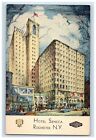 Vintage Park Hotel Seneca Rochester Art Deco, NY. Original Vintage Postcard P26E
